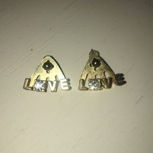 Love earrings with a brassy/gold finish!